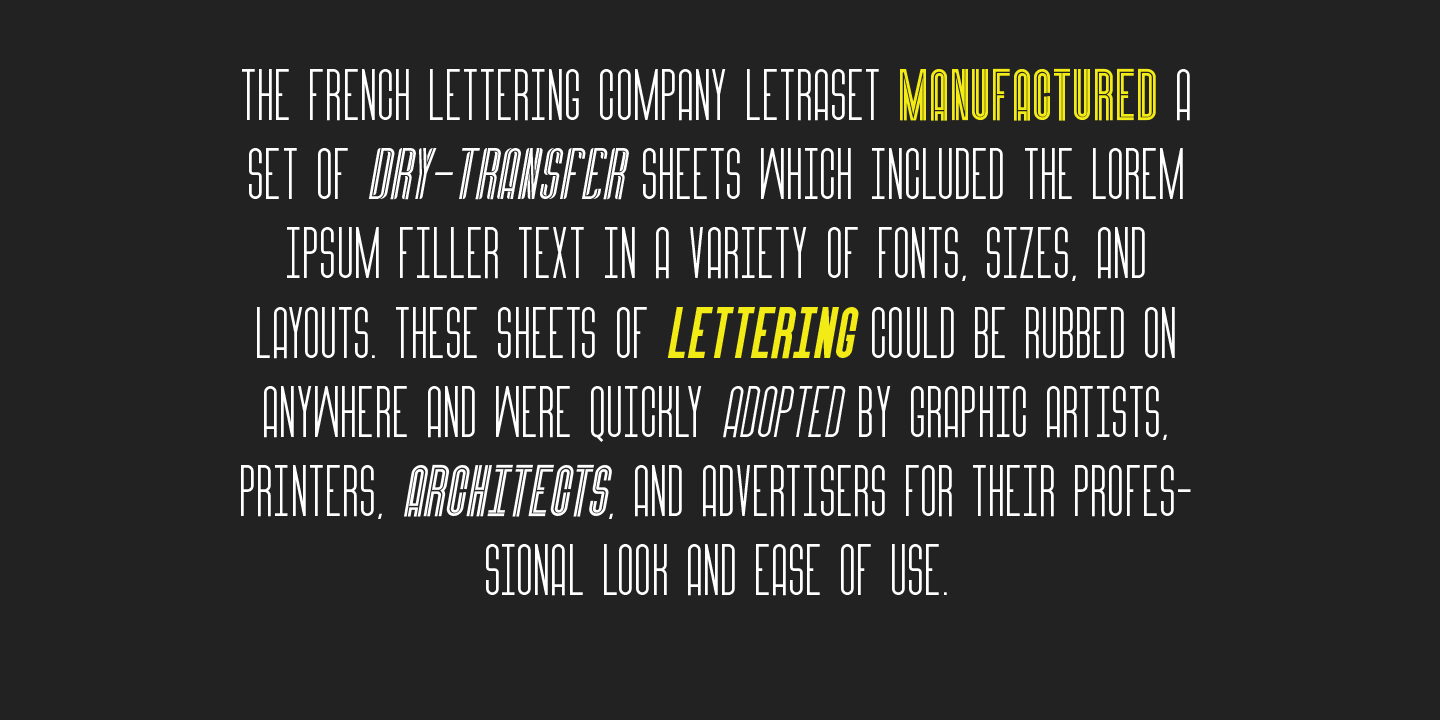 Пример шрифта Aristeo Bold Italic 2